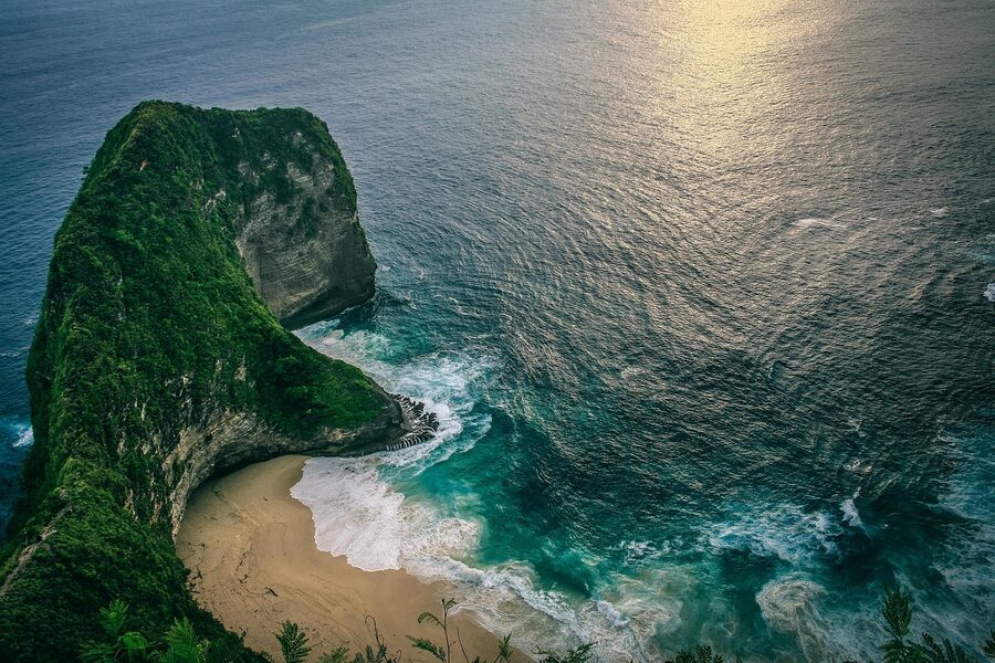 Sunset on a Bali coast