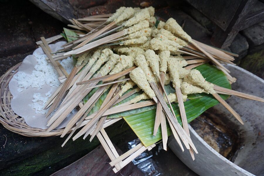 Balinese sate and traditional food