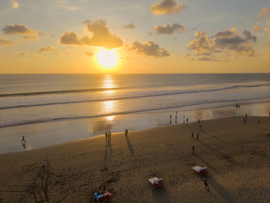 Sunset on Seminyak Beach, Bali