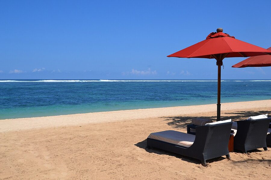 St Regis Bali Resort beach, Nusa Dua