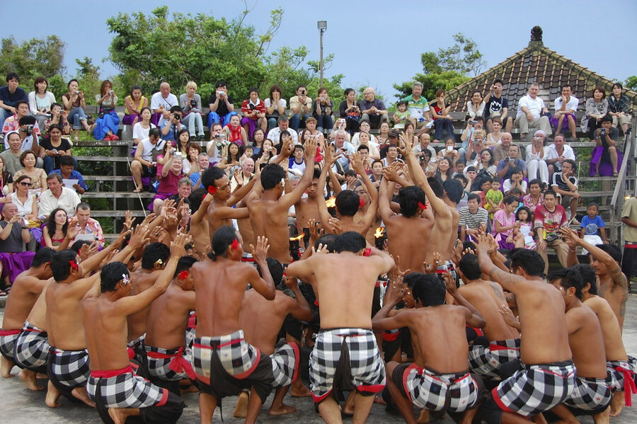Kecak fire dance at Pura Uluwatu