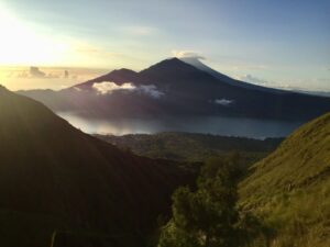 Sunrise from the rim of Mount Batur, Bali