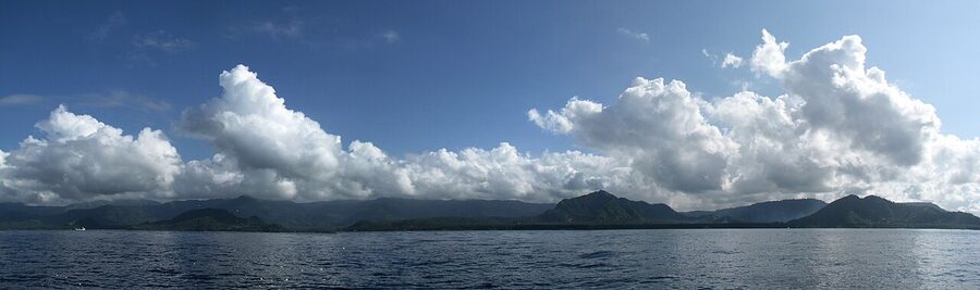 Padangbai village in east Bali