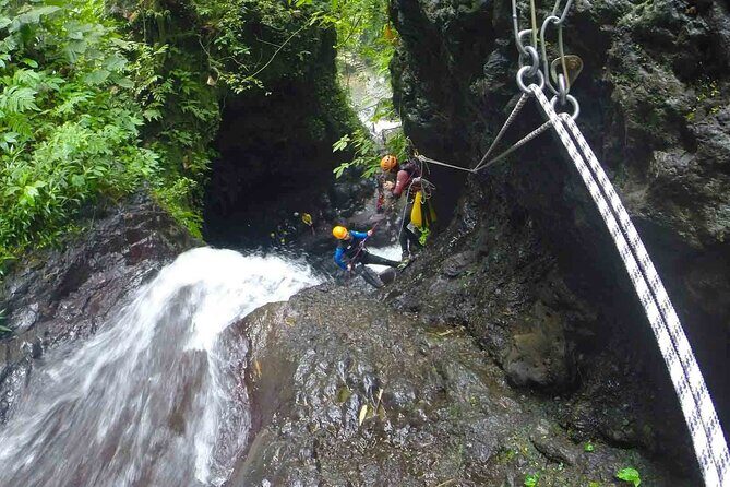 3Hrs Intermediate Canyoning in North Bali (Pickup, Lunch & GoPro) - Lunch, showers, and the GoPro finish: leaving clean and happy