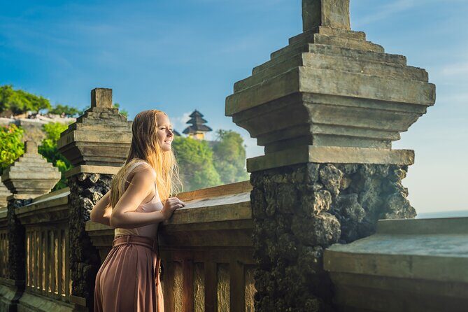 All Inclusive Private Uluwatu Tour with Kecak Dance and Dinner - Uluwatu Temple: cliff views, carvings, and practical pacing