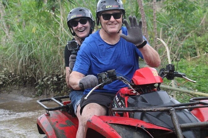 All Inclusive Quad Bike Ride and White water Rafting - Pertiwi Adventure quad biking: rice fields, jungle, mud, and villages