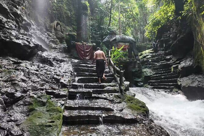 Atman Bali Journey water blessing - Bangli holy water temple: waterfalls, sacred bells, and purification