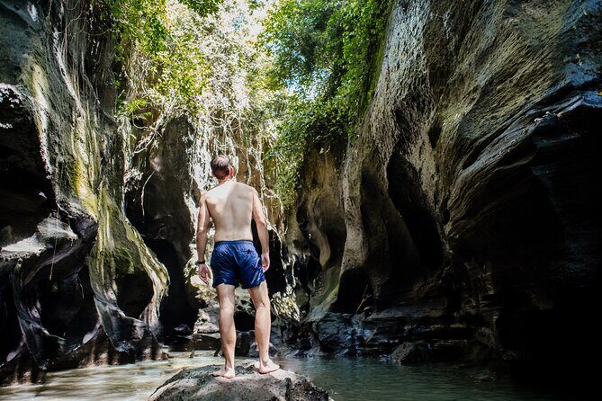 Bali Adventure Tour: Hidden Canyon, Tegenungan Waterfall, Goa Gajah temple - Hidden Canyon Beji Guwang: the active star of the tour