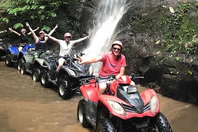 Bali ATV Quad Bike Through Tunnel, Waterfall, White Water Rafting - Lunch, lockers, showers, and how to pack for this kind of Bali day