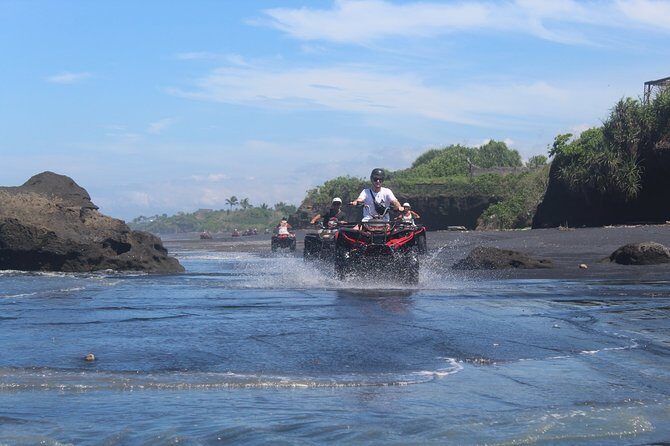 Bali ATV Ride In the beach black sand atv tour - How long is it, and what’s the rhythm during the day?
