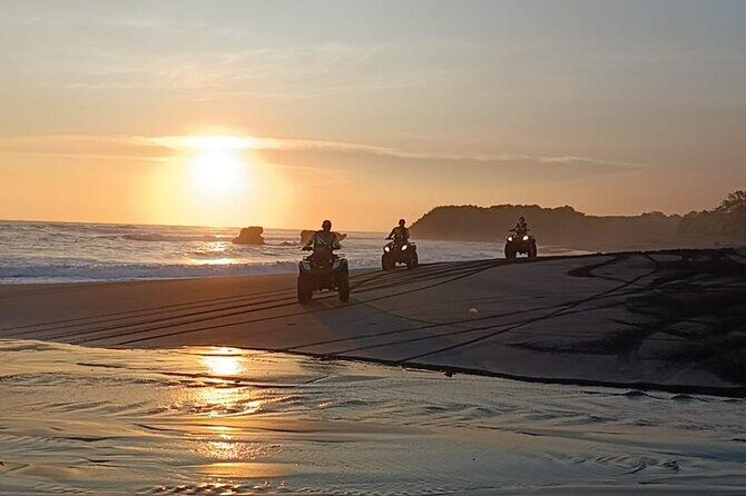 Bali ATV Ride In the beach sunset atv tour - The 2-hour ATV loop: single or tandem through villages and beach
