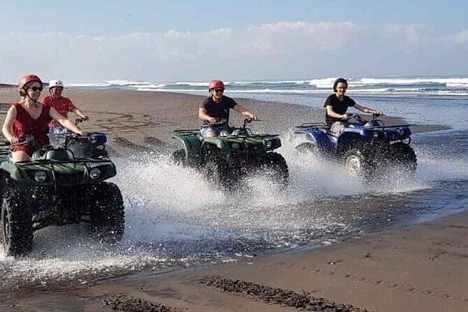 Bali ATV Ride In the beach sunset atv tour - Getting to Tegal Mengkeb and starting near Tanah Lot