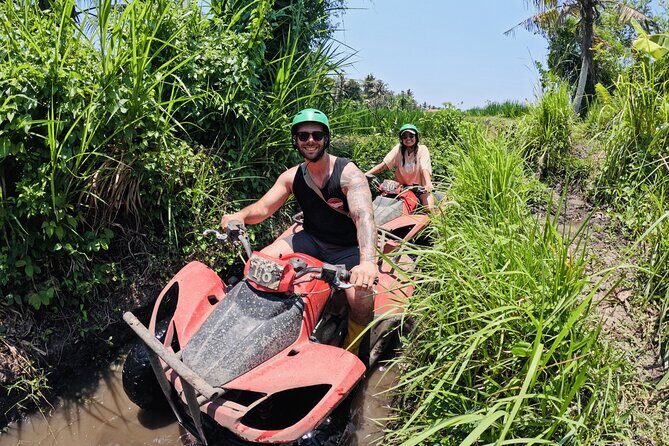 Bali ATV Ride Ubud Waterfall, Ricefield,River,Barong Cave, Lunch - The 90-minute ride: villages, forests, mud, rivers, rice fields