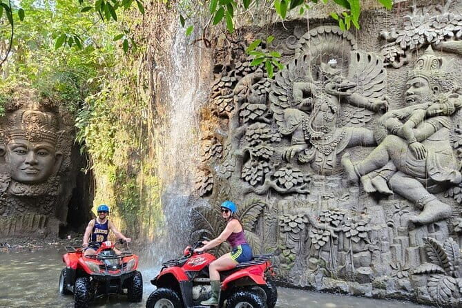 Bali ATV Ride Ubud Waterfall,RiceField,River,Kingkong-Temple cave - Key highlights