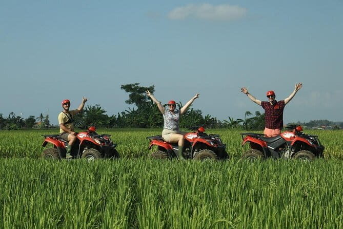 Bali ATV Ride Ubud Waterfall,RiceField,River,Kingkong-Temple cave - Singapadu Ubud ATV Track: Mud, Rice Fields, Rivers, and Waterfalls