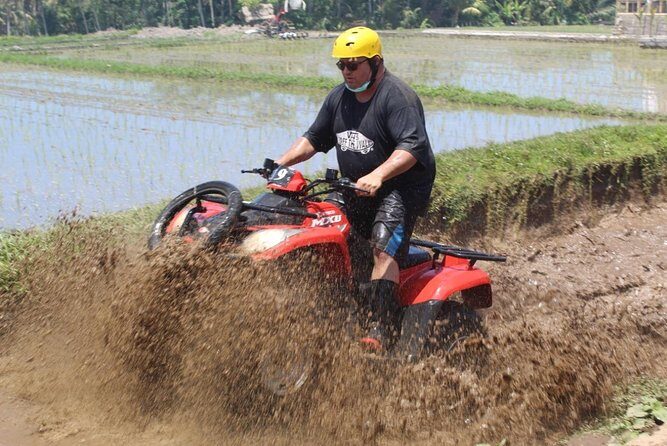 Bali Atv Riding through Cave and Waterfall - Entering the cave and riding the fast, muddy section