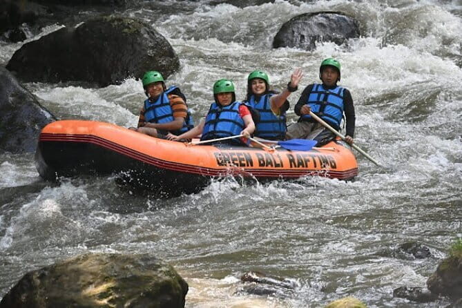 Bali Exciting Thriling Adventure: River Rafting, ATV Ride, Swing - Stop 1 in Kedewatan: Ayung River rafting with real views