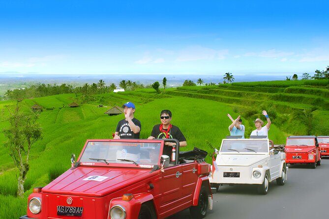 Bali Full-Day The Gate of Heaven Tour by VW Safari Classic Car - Virgin Beach: downtime on a calmer coast, not a party stop