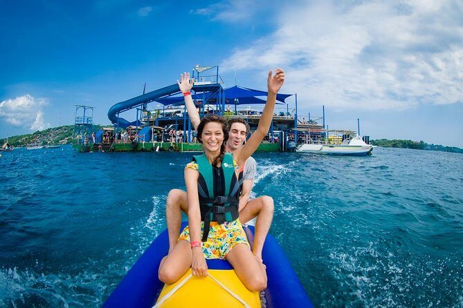 Bali Hai Beach Club Cruise - The Bali Hai Pontoon stop: water slide, snorkeling, and coral work