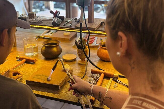 Bali Kuta Silver Jewelry Making Class & Take home your Creation - The 2-Hour Workshop Flow: From Shaping and Stamping to Polishing