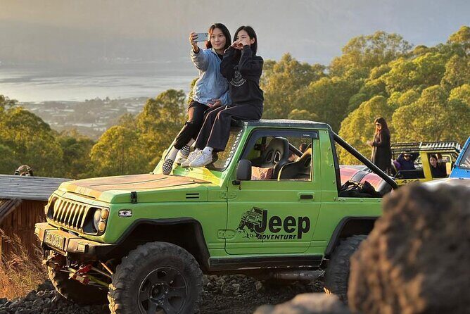 Bali Mount Batur Jeep Sunrise and Black Lava Jeep Tour - Riding the jeep: comfortable transport on bumpy volcanic ground