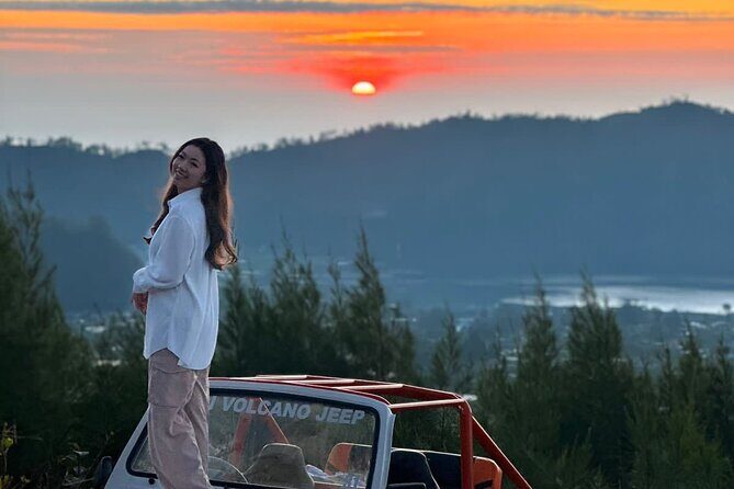 Bali: Mount Batur Jeep Sunrise & Hot Springs - All Inclusive - Off-road Batur black lava from the 1963 eruption