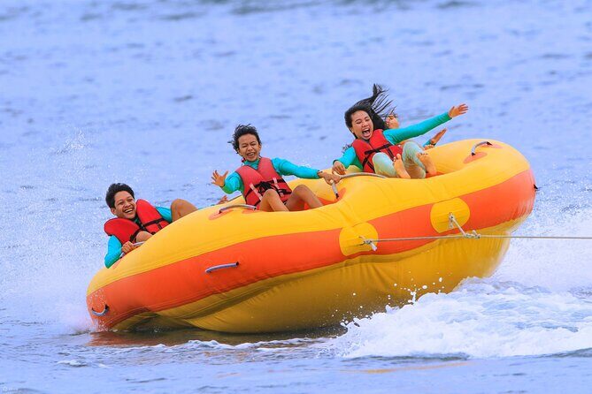 Bali Parasailing Adventure, Jet Ski, Banana Boat , Donat Boat, with Transport - Jet Skiing and Banana Boat: Speed, Splash, and Controlled Chaos