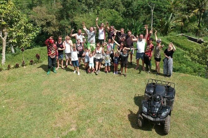 Bali Quad bike ATV passing through Waterfall, Cave & Rice fields - Quad Bike Route Through Waterfall, Cave, River, Jungle, and Rice Fields