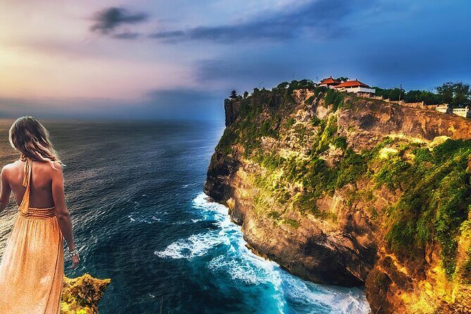 Bali Spa and Uluwatu Sunset Trip with Dinner Packages - Padang Padang Beach + Uluwatu Temple: Photos, Surf Energy, and Cliff Drama
