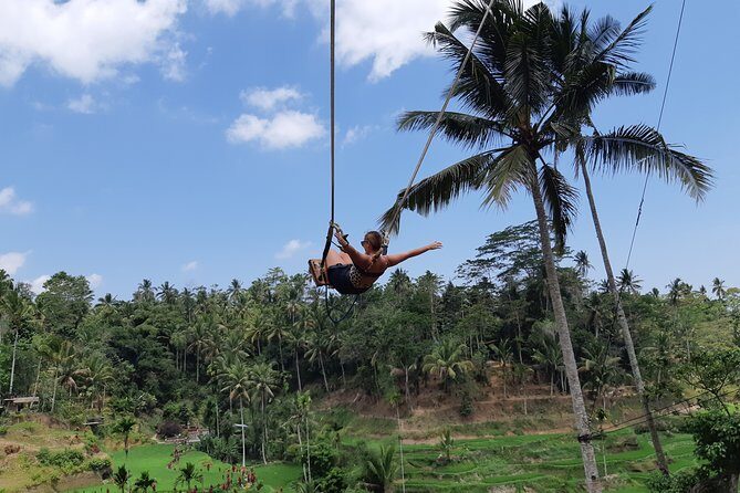 Bali Tour: Ubud Most Popular Place - Tegenungan Waterfall: the short trail down to big green views
