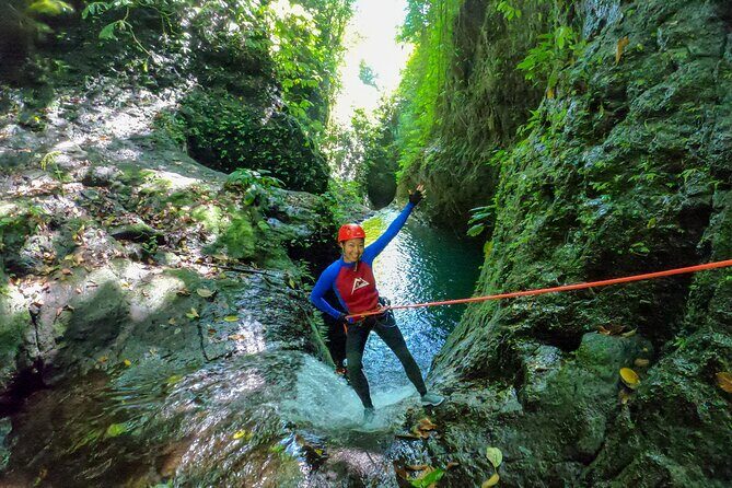 Canyoning Adventure in Sambangan Canyon - Inside the canyon: jumps, slides, abseils, zip-line, and swimming