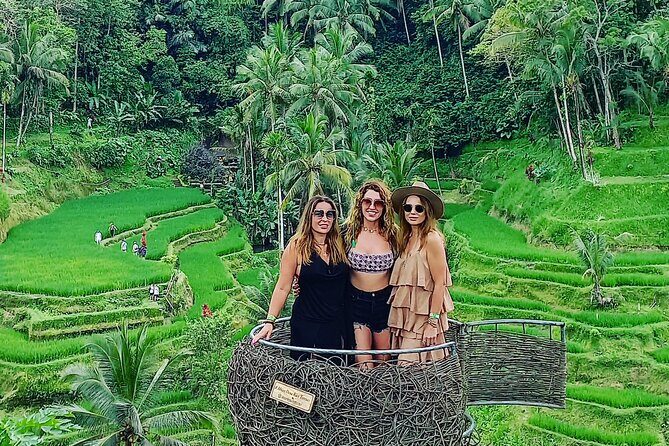 CRETYA Ubud infinity Pool + Hidden Water fall + Water Temple Tour - Manuaba Waterfall: getting wet on a less crowded route