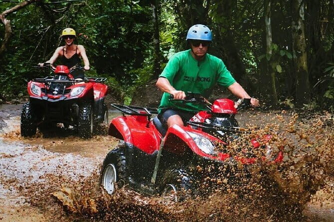 Full Day ATV Ride, Monkey Forest,Tegalalang Rice Terrace - Pertiwi Adventure ATV ride: 2 hours of muddy fun with safety gear
