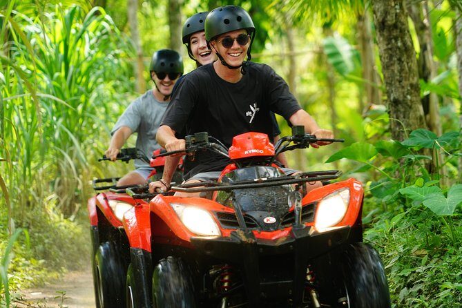 Full-Day Bali Adventure Tour with Quad Bikes and Rafting - ATV at Kedewatan: Rice Fields, Jungle Tracks, and Mud You Earn