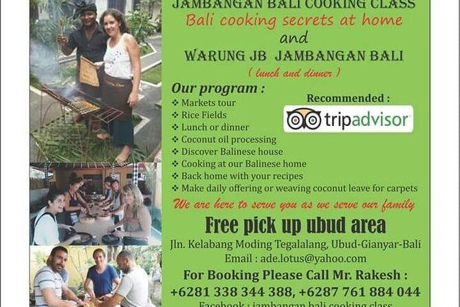 Jambangan Bali Cooking Class - Start in Tegallalang’s Market and Build Your Meal from Scratch
