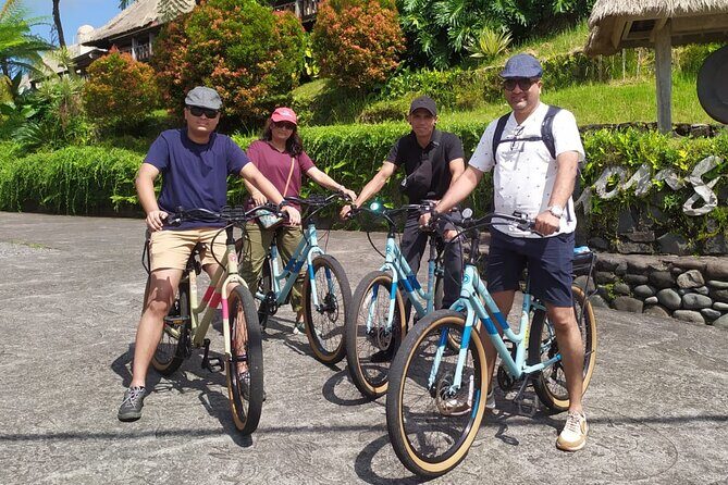 Jatiluwih E-bikes Tour Cycling Group - Stop 1: Jatiluwih Green Land and the irrigation-system lesson