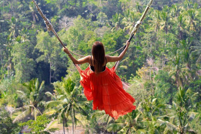 Jungle Swing - Volcano - Water Temple - Monkey Forest and Waterfall Tour - My Swing Bali jungle swing: the photo moment you control