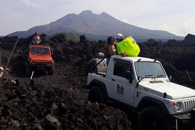 Mount Batur Jeep Sunrise & Overnight Glamping Experience - Jeep exploration of black lava and sand fields: the fun part after sunrise