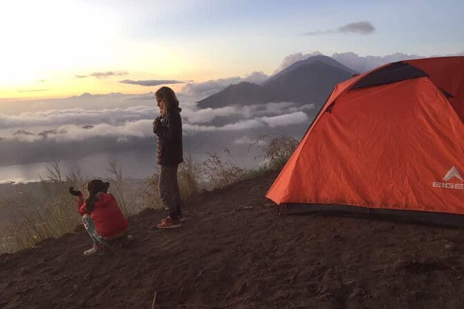 Mt Batur Camping (sunset & sunrise) - All Inclusive - Camp Life at the Rim: Tent Setup, Dinner, and Volcano-Steam Breakfast