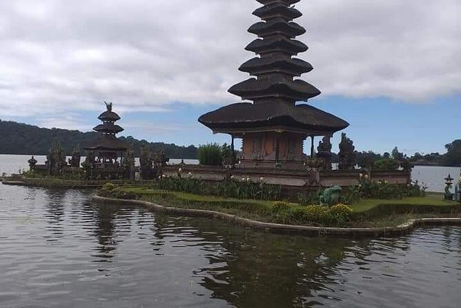 Notherm charm with sunset on the beach and temple - Stop 2: Ulun Danu Beratan Temple by the lake