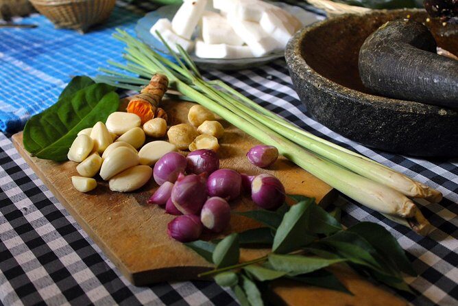 PRIVATE Authentic Balinese Cooking Class in Ubud at Putu's Home - The Feast: Rice, Garden Produce, and a Small Pour of Local Alcohol