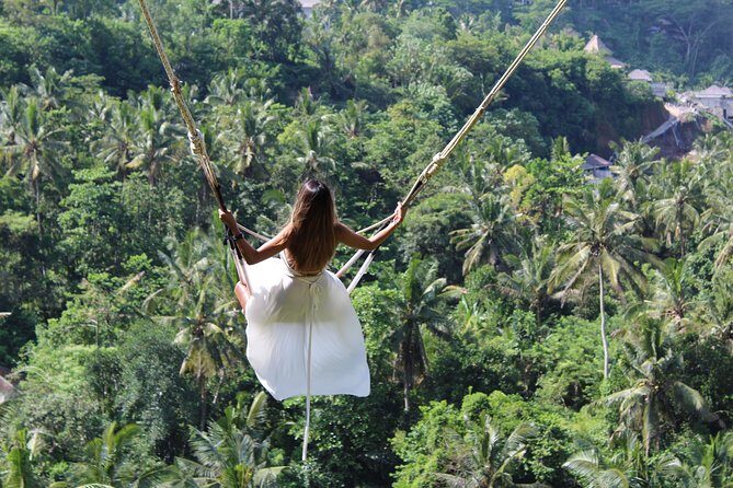 Private Full Day Tour to Ubud Highlights with Giant Swing - Tegalalang Rice Terraces: viewpoints, short walks, and real texture
