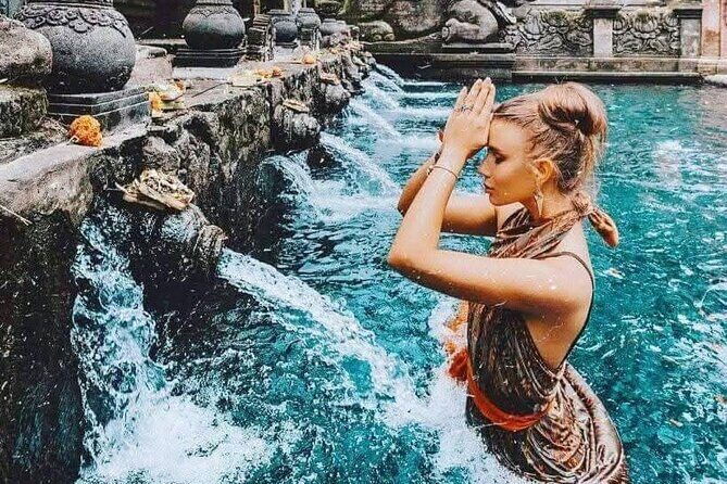 Private ubud tour : Temple Bathing + Mount Batur + Rice Terrace. - Manuaba Waterfall: a quieter jungle stop to reset your day