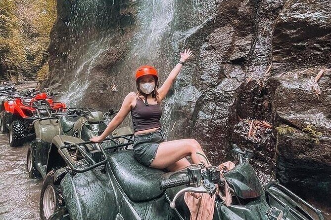 Quad Bike Bali With Tunnel, Waterfall and Rafting Adventure - Quad Bike + Tunnel + Waterfall: The Ubud Action Start