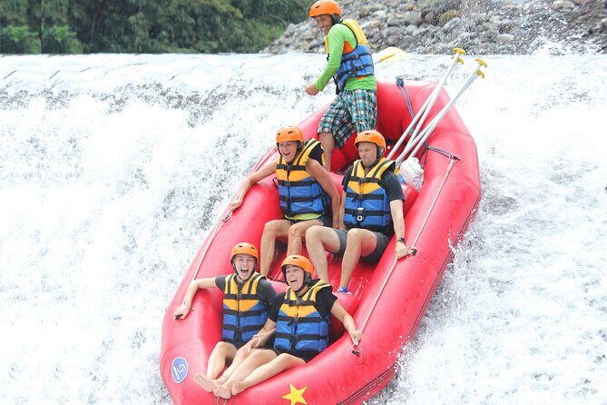Rafting Adventure 18 km and Balinese Village Life Tour with Lunch - The ride from Kuta: central highlands, AC comfort, and waterfall stops