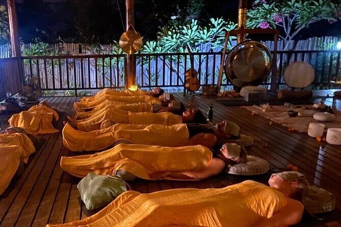 Sound Bath Healing Journey on the Island of Nusa Lembongan - Sunset sound bath at Island Yoga Lembongan: what it feels like