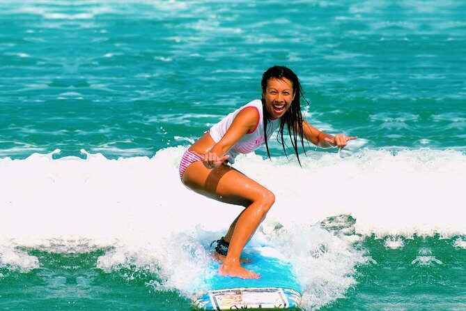 Surfing Group Lesson Level 1 Beach Surfer - Small groups and patient coaching (Budi and Gung show up)
