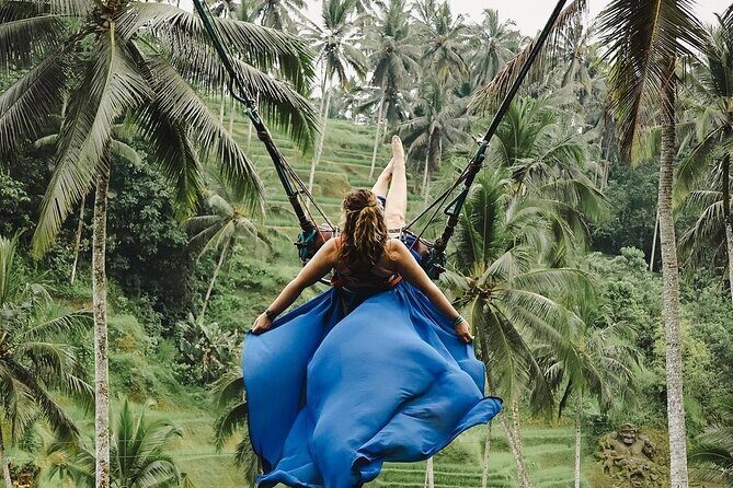 Tirta Empul temple, Jungle Swing and Waterfalls - Private Tour - Stop 1: Tegalalang Rice Terrace—classic views with a real working feel