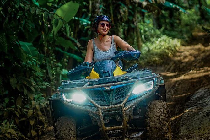 Ubud ATV Alasan Adventure Waterfall Gorilla Cave & Cretya Pool - Alasan Adventures ATV: Gorilla Face Cave and the jungle waterfall segment