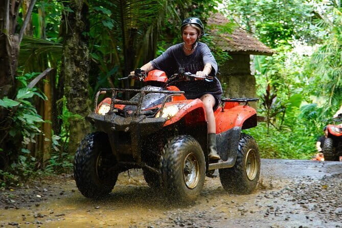 Ubud ATV Quad Bike Gorilla Cave and Cretya Infinity pool - Getting rolling: guide coaching, helmet, and beginner-friendly control